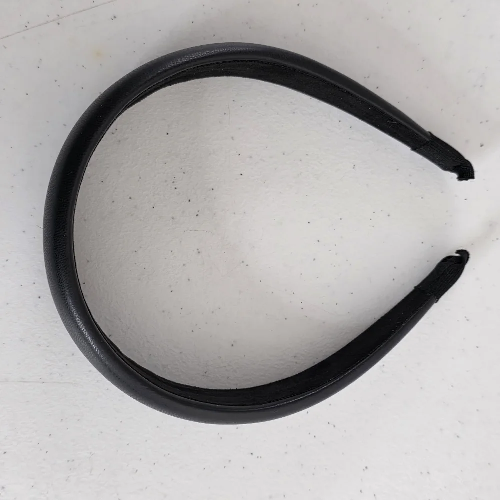 Shashi Lilith Black Headband Cushioned Faux Leather NEW